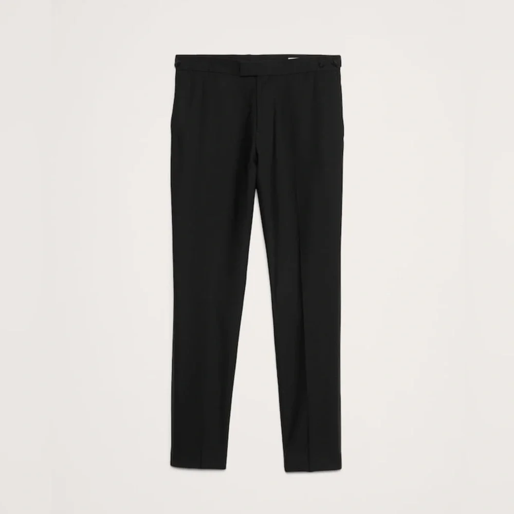 NWOT Banana Republic Men’s Barathea Italian Tuxedo Black Pant Size 32 Short